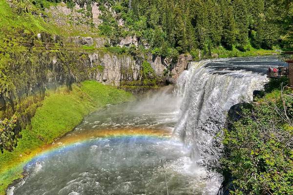 Mesa Falls in the Grand Targhee Forest